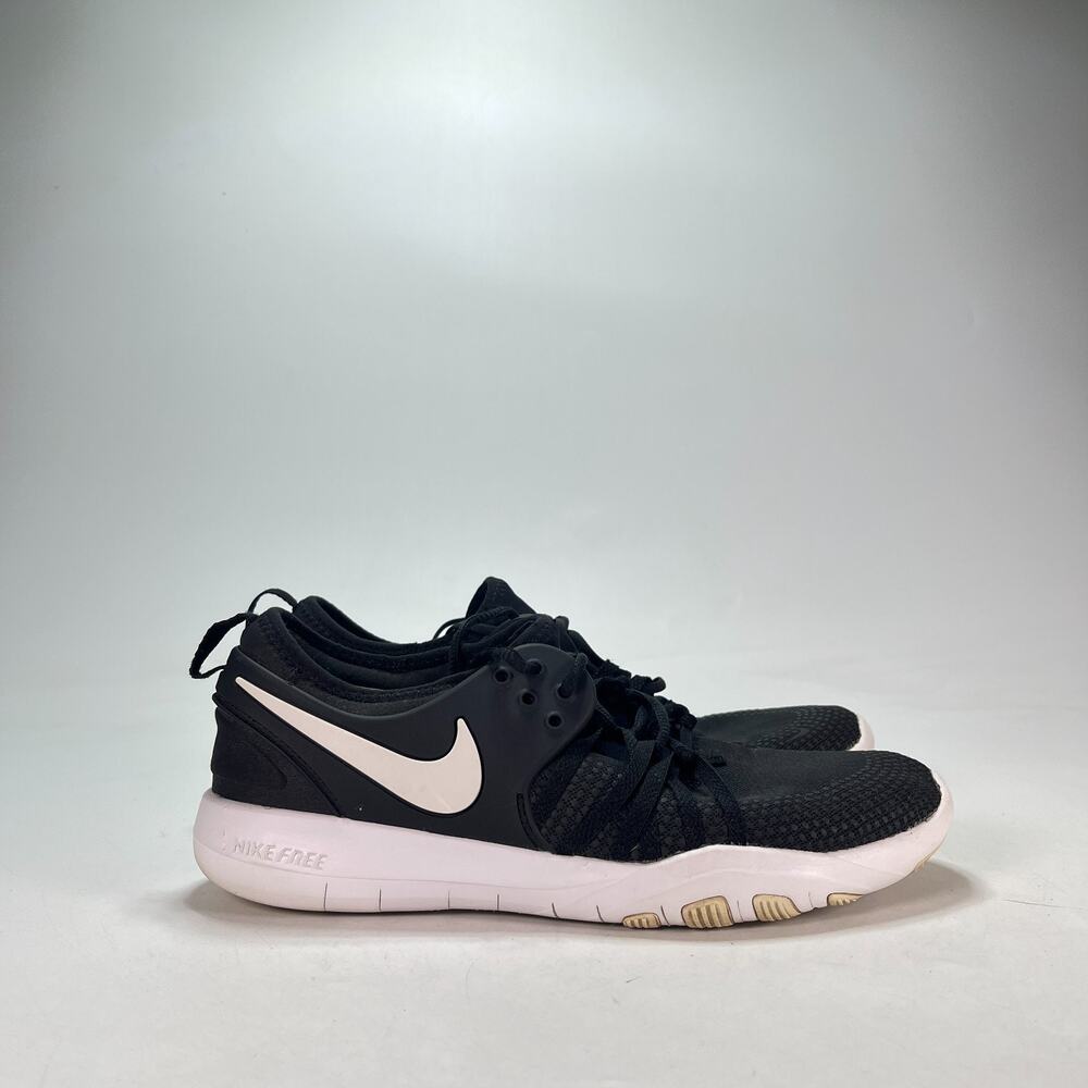 Nike Free TR 7 Black White Athletic Training Shoes 904651-001 Women's Size 9.5